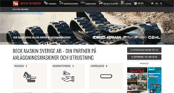 Desktop Screenshot of beckmaskin.se